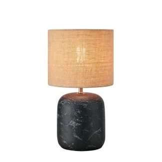 MARKSLOJD 108684 MONTAGNA lampa stołowa 1L 45cm Black/Natural