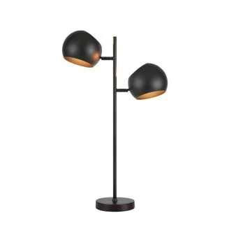 MARKSLOJD 108691 EDGAR lampa stołowa 2L Black