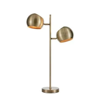MARKSLOJD 108692 EDGAR lampa stołowa 2L Antique