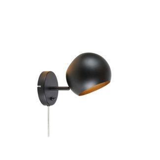 MARKSLOJD 108753 EDGAR lampa ścienna 1L Black