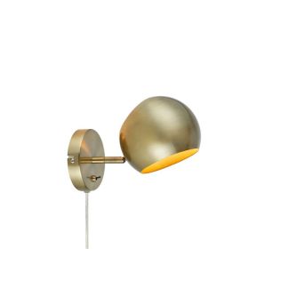 MARKSLOJD 108754 EDGAR lampa ścienna 1L Antique Brass