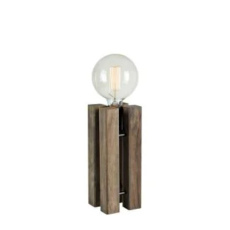 MARKSLOJD 108757 LODGE lampa stołowa 1L 28cm Stained Brown