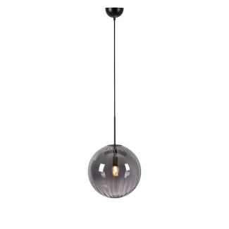 MARKSLOJD 108762 FENGARI lampa wisząca 1L Matt Black/Smoke