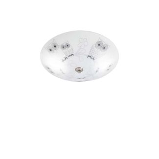 MARKSLOJD 108764 UGGLARP plafon 2L 39cm White/Black