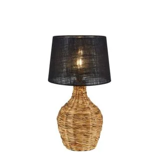 MARKSLOJD 108770 PAGLIA lampa stołowa 1L Black/Natural