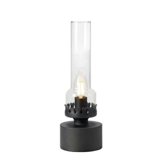 MARKSLOJD 108786 KANDELLA lampa stołowa 1L Sandy Black/Clear