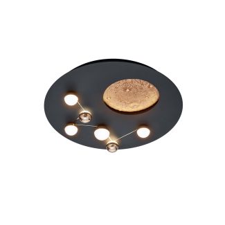TRIO ZODIAC 644810132 lampa sufitowa czarny
