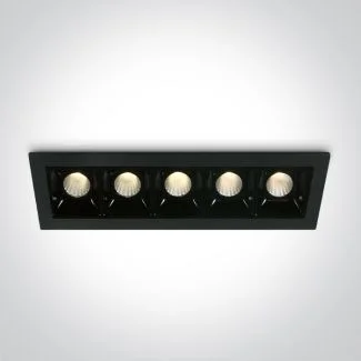 ONE LIGHT 50502B/B/W Merihas 5 czarny wpust LED 3000K 5x2W wymagany zasilacz 89015A