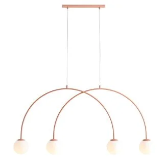 ALDEX 1116L11_S LAMPA WISZĄCA UNA 4 CORAL S