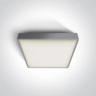 ONE LIGHT 67282EA/G Warkiza szary plafon 2xE27, korpus ABS i klosz PC IP65