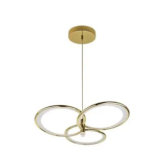 LIGHT PRESTIGE LP-4852/3P GD Azina 3 Wisząca złota LED