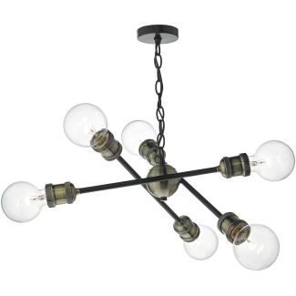 DAR BRI0654 BRIGADE 6LT PENDANT BLACK/ANT BRA