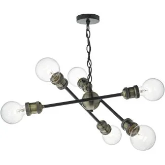 DAR BRI0654 BRIGADE 6LT PENDANT BLACK/ANT BRA