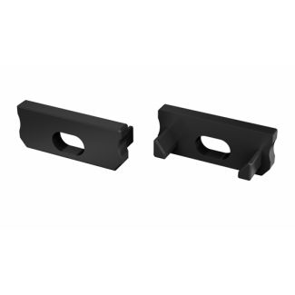 LED LABS 12-0052-10 Zaślepka ALU do profilu LED LUMINES D czarna z otworem