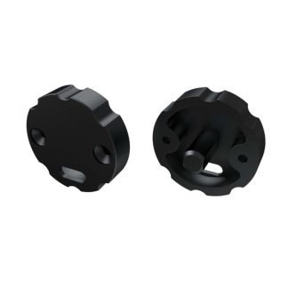 LED LABS 12-0182-10 Zaślepka ALU do profilu LED LUMINES COSMO czarna regulacyjna z otworem