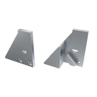 LED LABS 12-0365-10 Zaślepka ALU do profilu LED LUMINES I6 8mm srebrna lewa z podporą z otworem