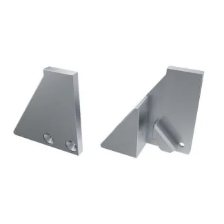 LED LABS 12-0365-11 Zaślepka ALU do profilu LED LUMINES I6 8mm srebrna lewa z podporą