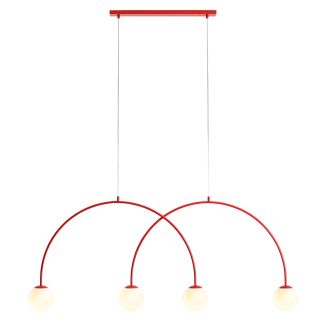 ALDEX 1116L19_L LAMPA WISZĄCA UNA 4 RED CHILLI L
