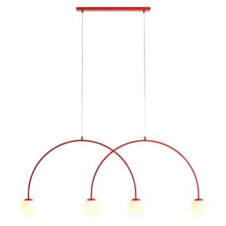ALDEX 1116L19_L LAMPA WISZĄCA UNA 4 RED CHILLI L