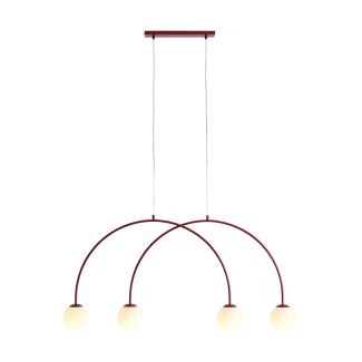 ALDEX 1116L15_S LAMPA WISZĄCA UNA 4 RED WINE S