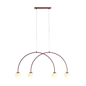ALDEX 1116L15_S LAMPA WISZĄCA UNA 4 RED WINE S
