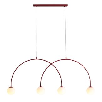 ALDEX 1116L15_L LAMPA WISZĄCA UNA 4 RED WINE L