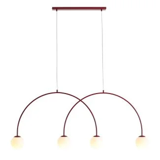 ALDEX 1116L15_L LAMPA WISZĄCA UNA 4 RED WINE L