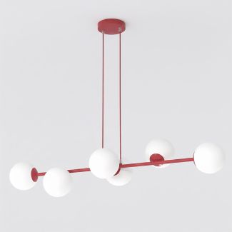 EMIBIG 1644/6 MAGNUS 6 BURGUNDY OPAL LAMPA WISZĄCA