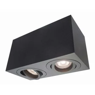 Light Prestige LP-5881/2SM BK Lyon 2 oprawa natynkowa czarna