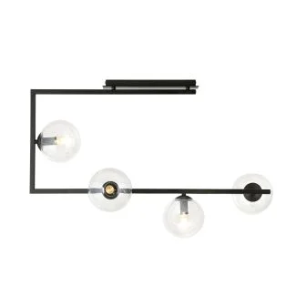 EMIBIG 1289/4 SOMA 4 BL TRANSPARENT Lampa sufitowa