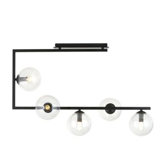 EMIBIG 1289/5 SOMA 5 BL TRANSPARENT Lampa sufitowa