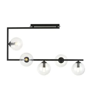 EMIBIG 1289/5 SOMA 5 BL TRANSPARENT Lampa sufitowa