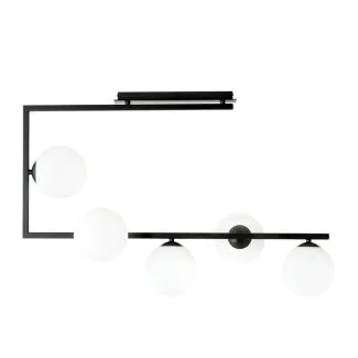 EMIBIG 1291/5 SOMA 5 BL OPAL Lampa sufitowa