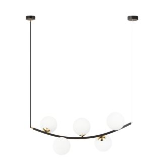 EMIBIG 1298/5 RITZ 5 BL OPAL Lampa wisząca