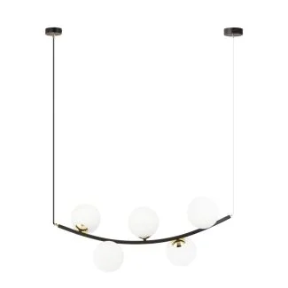 EMIBIG 1298/5 RITZ 5 BL OPAL Lampa wisząca