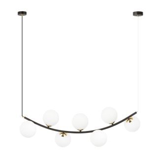 EMIBIG 1298/7 RITZ 7 BL OPAL Lampa wisząca