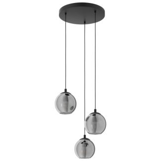 EGLO 98653 LAMPA ARISCANI OPRAWA WISZĄCA HL/3 E27 SCHWARZ/SW-TRANSP.ARISCANI