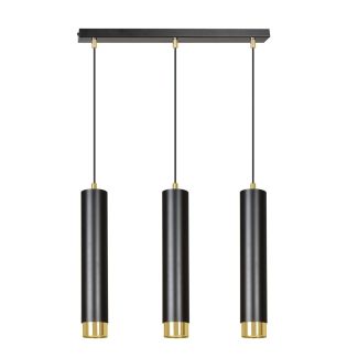 EMIBIG 644/3 LAMPA WISZĄCA KIBO 3 BL/GOLD