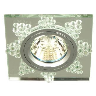 CANDELLUX 2250208 SS-20 CH/TR MR16 CHROM OPR. STROP. STAŁA KWADRATOWA SZKŁO TRANSPARENTNE