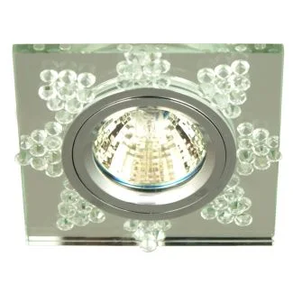 CANDELLUX 2250208 SS-20 CH/TR MR16 CHROM OPR. STROP. STAŁA KWADRATOWA SZKŁO TRANSPARENTNE