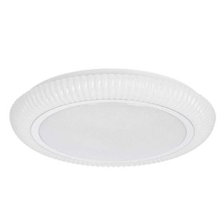 CANDELLUX 13-34243 GILLY lampa sufitowa plafon 38cm 24W LED 4000K klosz biały+chromowy