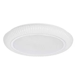 CANDELLUX 13-34243 GILLY lampa sufitowa plafon 38cm 24W LED 4000K klosz biały+chromowy