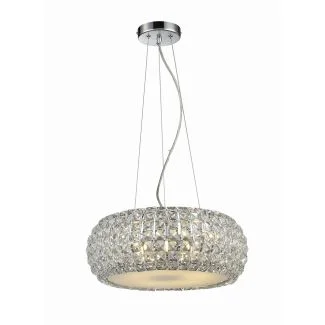 AZZARDO 5024-5P crystal / metal / chrome / AZ0522 Sophia 5 Lampa wisząca