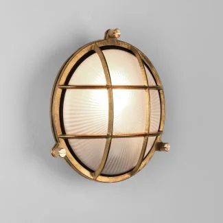 ASTRO 1376005 Thurso Round lampa ścienna mosiądz
