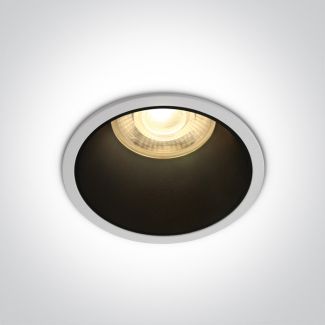 ONE LIGHT 10105AD/W Alewga biały wpust z oprawką GU10 MR16 50W dark light