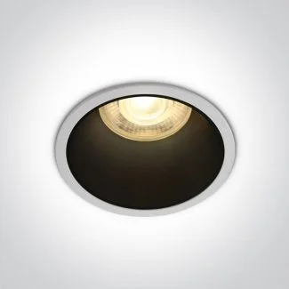 ONE LIGHT 10105AD/W Alewga biały wpust z oprawką GU10 MR16 50W dark light