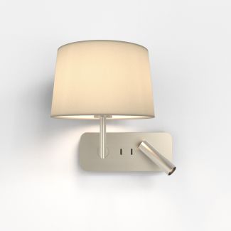 ASTRO 1406014 Side by Side Grande USB lampka do czytania nikiel