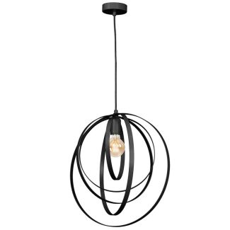 LUMINEX 1412 żyrandol Ringo black 1