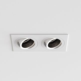 ASTRO 1434005 Pinhole Square Twin Adjustable spot biały