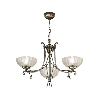 ANTIGO Lampa wisząca Granada 3 - Patyna połysk (710 mm) 8313